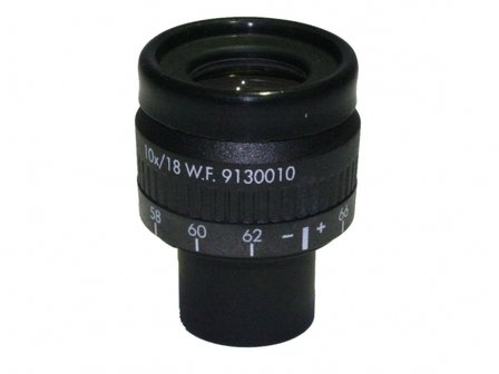 10x/18mm focusseerbaar Widefield oculair met instelbare oogschelp