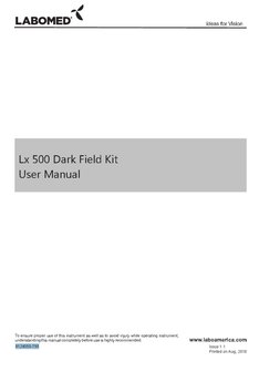 User Manual Lx500 DF