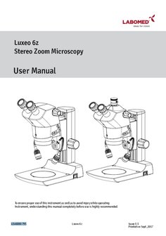 Benutzerhandbuch Luxeo 6Z