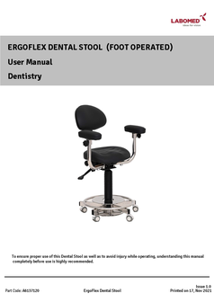 User Manual  Dental stool ErgoFlex