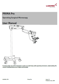 User Manual PRIMA pro