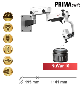 PRIMA swift Premium, monatje a pared, NuVar 10