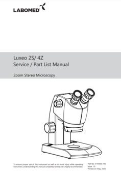 Manual de Servicio Luxeo 2S &amp; 4Z