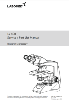 Servicehandleiding Lx 400