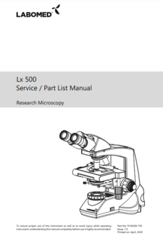 Servicehandleiding Lx 500