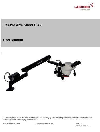 Manual de usuario Luxeo 6Z Flexible arm