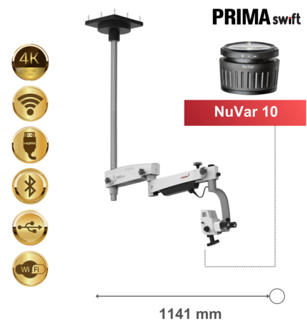 PRIMA swift Premium, ceiling mount, NuVar 10